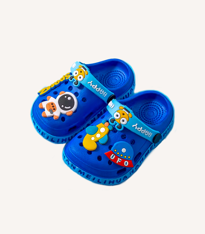 Anti-slip toddler sandals for boys and girls with astronaut design