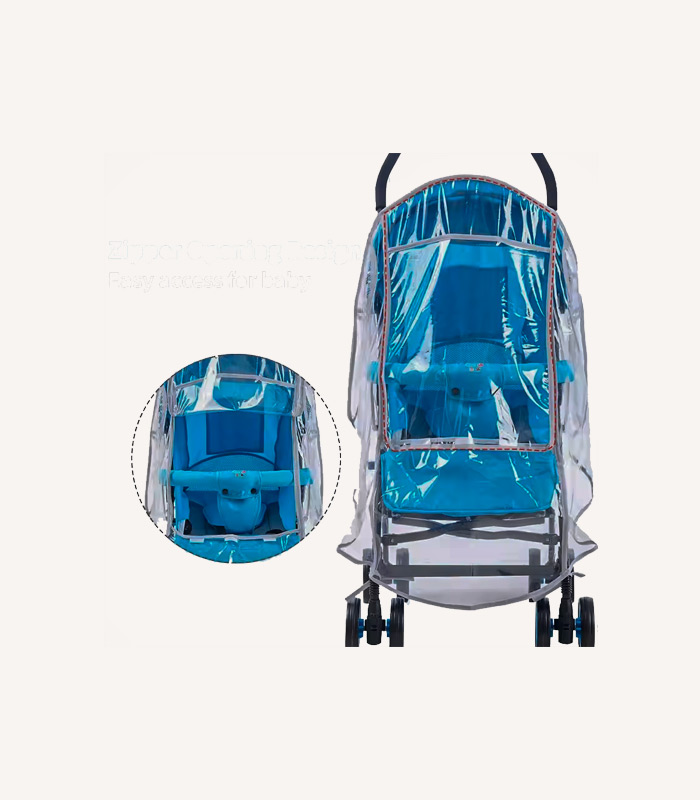 Universal stroller rain cover for baby, waterproof and breathable